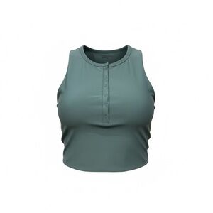 YPB Women's Sleeveless Green workout Top NWT